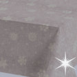 Brina Nature Gold – abwaschbare Weihnachtstischdecke mit Eiskristallen