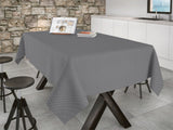 Brocos Stone - Jacquardgewebte abwaschbare Tischdecke mit rutschfester Unterseite, 160 cm breit