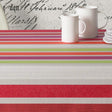 Caravaggio Multi, abwaschbare Tischdecke mit Streifen, 140 cm breit