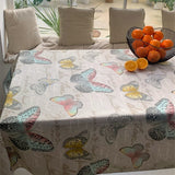 Cezanne – Schöne abwaschbare Tischdecke mit Schmetterlingen, 140 cm