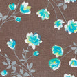 Cheryl Marone, Wachstuch Tischdecke mit blauen Wickenblüten
