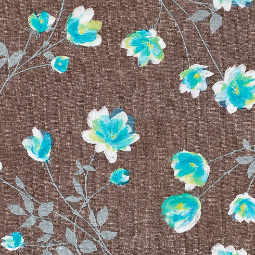 Cheryl Marone, Wachstuch Tischdecke mit blauen Wickenblüten