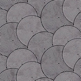 Circles Black/Silver - Wachstuch Tischdecke mit Kreisen in Schwarz und Silber