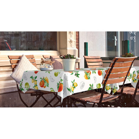 Citronella - LFGB, Wachstuch Tischdecke mit Zitronen und mehr