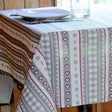 Abwaschbare Tischdecke mit Weihnachtsstreifen – 155 cm breit