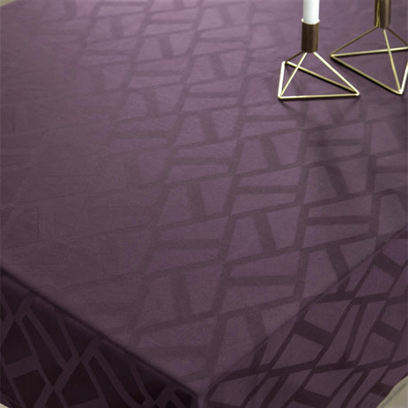 Compliments Damast Tischdecke Ice Lila rund Ø 160 cm