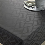 Compliments Ice Damast Tischdecke, Grau/Anthrazit - 140 x 370 cm