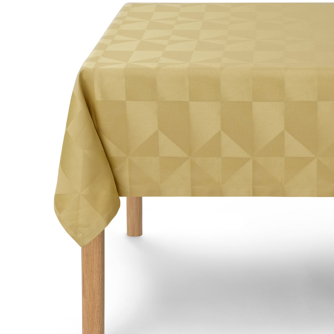 Compliments Wind Damasttischdecke, Messing - 150 x 300 cm