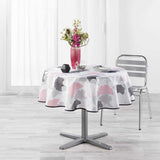 Coquetterie Rosa, runde fleckabweisende Tischdecke, Ø 180 cm