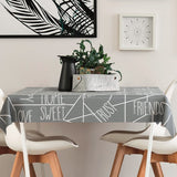 Credo Grau, Wachstuch Tischdecke
