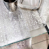 Tischfolie transparent Cristal Stones mit Steinmotiv