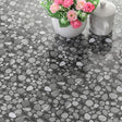 Tischfolie transparent Cristal Stones mit Steinmotiv