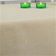 Einfarbige abwaschbare Tischdecke Hellbeige - Dali 160 cm breit