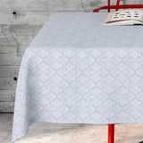 Daumier Blanco, jacquardgewebte abwaschbare Tischdecke, 160 cm breit
