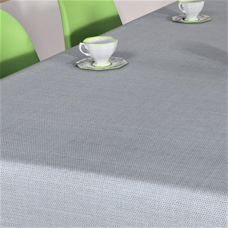Denim-Look Hellgrau, Wachstuch Tischdecke mit leicht geprägter Oberfläche
