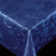 Diamond Blau – PVC-freie Wachstuch Tischdecke mit Prägemuster