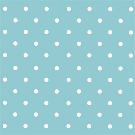 Dots Vintage Blue, Wachstuch Tischdecke mit Punkten