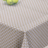 Doucet Naturel – Abwaschbare Tischdecke mit schönem grafischem Muster – 155 cm breit