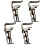 Tischdeckenklammern aus Edelstahl, flexibel bis 4 cm. Set mit 4 Stück