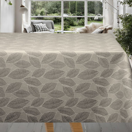 Elza Forrest Grau – abwaschbare Tischdecke mit rutschfester Unterseite