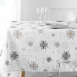 Enchante Weiß - Weihnachtstischdecke mit Fleckschutz, 150 x 240 cm