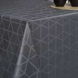 Engholm Pelikan Damast Tischdecke – Grau 160 x 320 cm