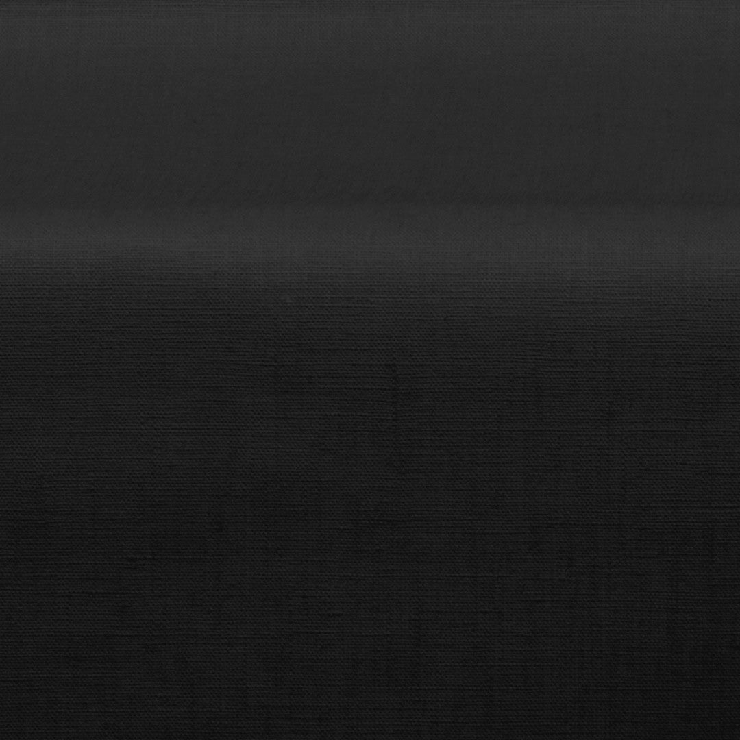 Einfarbige abwaschbare Tischdecke aus 100 % Leinen - 140 cm breit - Schwarz
