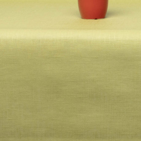 Einfarbige Leinen Tischdecke – einfarbige Tischdecke aus 100 % Leinen, acrylbeschichtet – Limettengrün