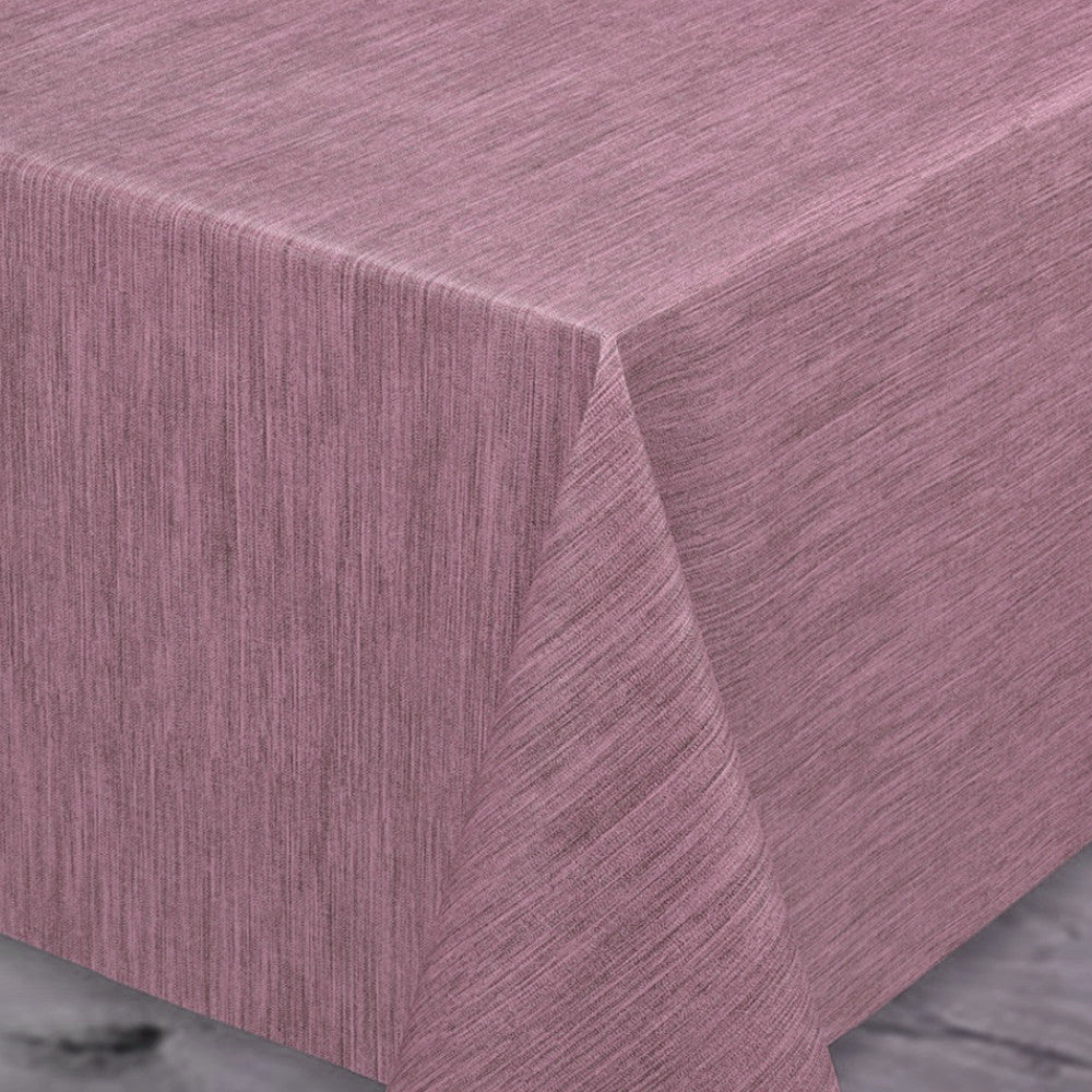 Einfarbige Wachstuch Tischdecke mit geprägter Struktur, 140 cm breit, Lila