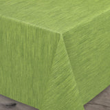 Einfarbige Wachstuch Tischdecke mit geprägter Struktur, 140 cm breit, Grün