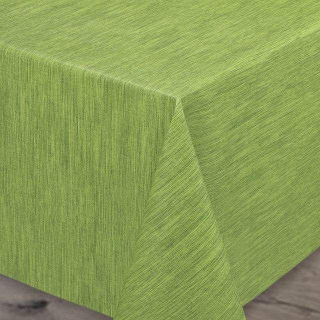Einfarbige Wachstuch Tischdecke mit geprägter Struktur, 120 cm breit – Grün