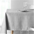 Etoiles Grau/Silber - Jacquardgewebte Damast Tischdecke mit Fleckschutz - 140 x 300 cm