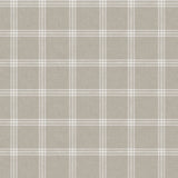 Fade Taupe - Wachstuch Tischdecke mit Karomuster in schöner Leinenoptik, Muster