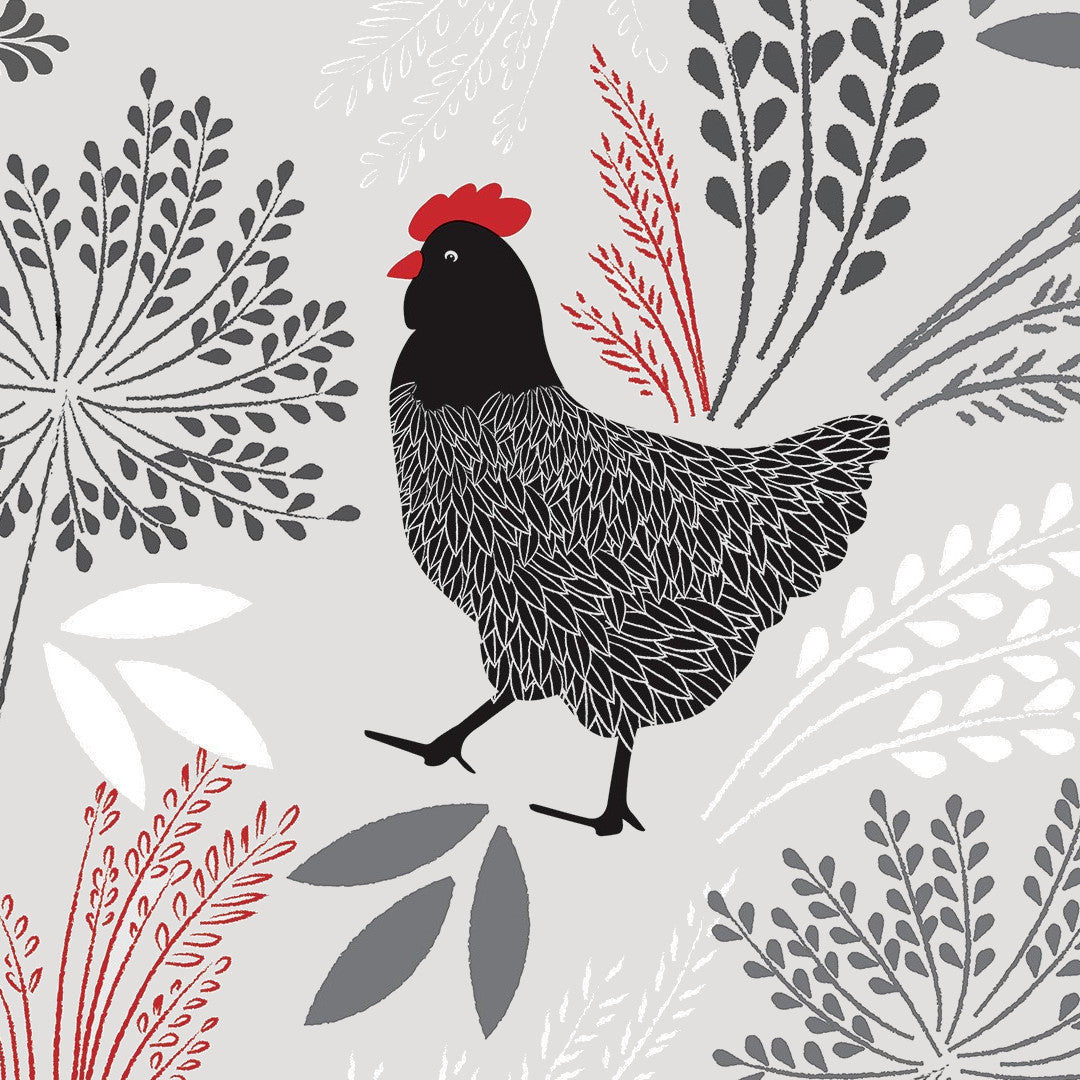 Fjerkræ Flora – Nahaufnahme Huhn