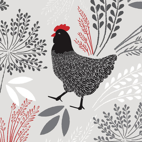 Fjerkræ Flora – Nahaufnahme Huhn
