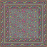 Fleurs Des Champs Anthrazit - Rechteckige Provence-Tischdecke 160 x 300 cm, Ambienteaufnahme