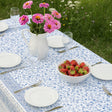 Fleurs Des Champs Blau/Weiß - Rechteckige Provence-Tischdecke 160 x 160 cm