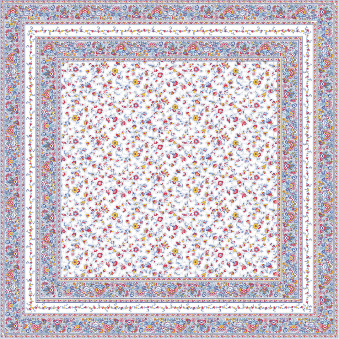 Fleurs Des Champs Multi - Rechteckige Provence-Tischdecke 160 x 250 cm, Motiv