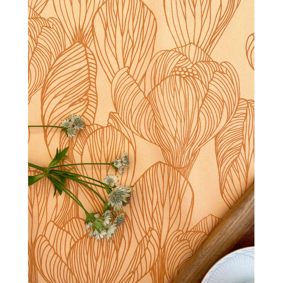 Flora Golden - Notes by Susanne Schjerning - abwaschbare Tischdecke