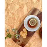 Flora Golden - Notes by Susanne Schjerning - abwaschbare Tischdecke mit rutschfester Unterseite