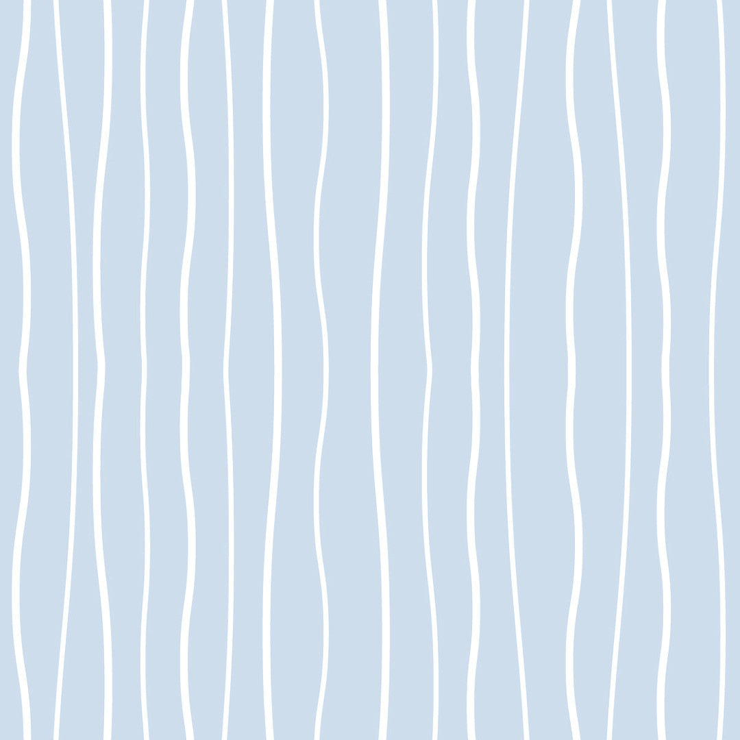 Fluvio Aqua – Wachstuch Tischdecke mit beruhigenden Wellen im skandinavischen Design, Muster