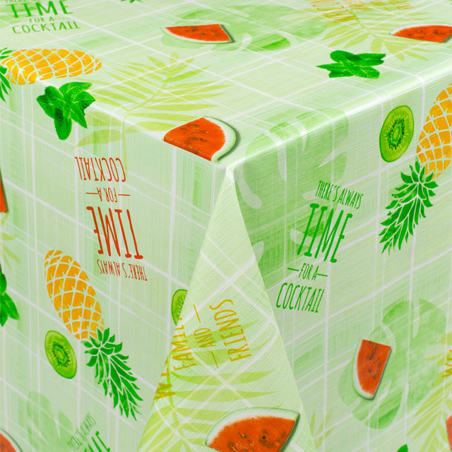 Frucht-Party, Wachstuch Tischdecke mit leicht geprägter Oberfläche
