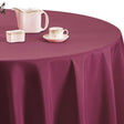 Gastro Aubergine Ø 300 cm, runde Damasttischdecke