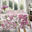 Geranium - Abwaschbare Tischdecke mit schönen rosa Blüten, 155 cm breit