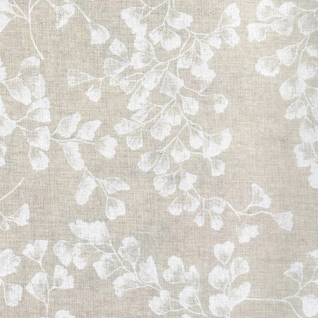 Gingko Biloba - abwaschbare Tischdecke mit weißen Blättern des Ginkgobaums