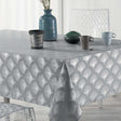 Goldy Metallic Print - Grau/Silber - Tischdecke mit Fleckschutz - 150 x 300 cm