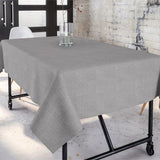 Goya Grau – jacquardgewebte abwaschbare Tischdecke, 180 cm breit