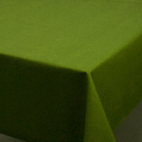 Einfarbige abwaschbare Tischdecke in Grün - Dali 180 cm breit