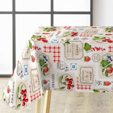 Griotte – nostalgische französische Wachstuch Tischdecke mit Fruchtmotiv, Ecke