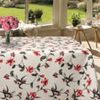 Hals Natur, abwaschbare Tischdecke mit schönen Blumenranken